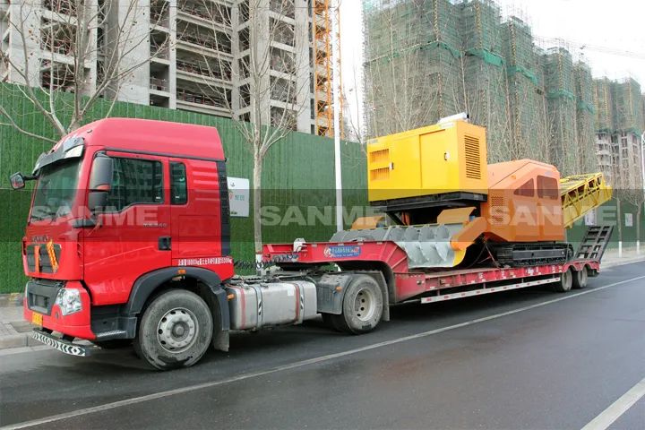 顛覆傳統(tǒng)裝車方式，山美履帶式取料機助您實現降本增效、節(jié)能減排！